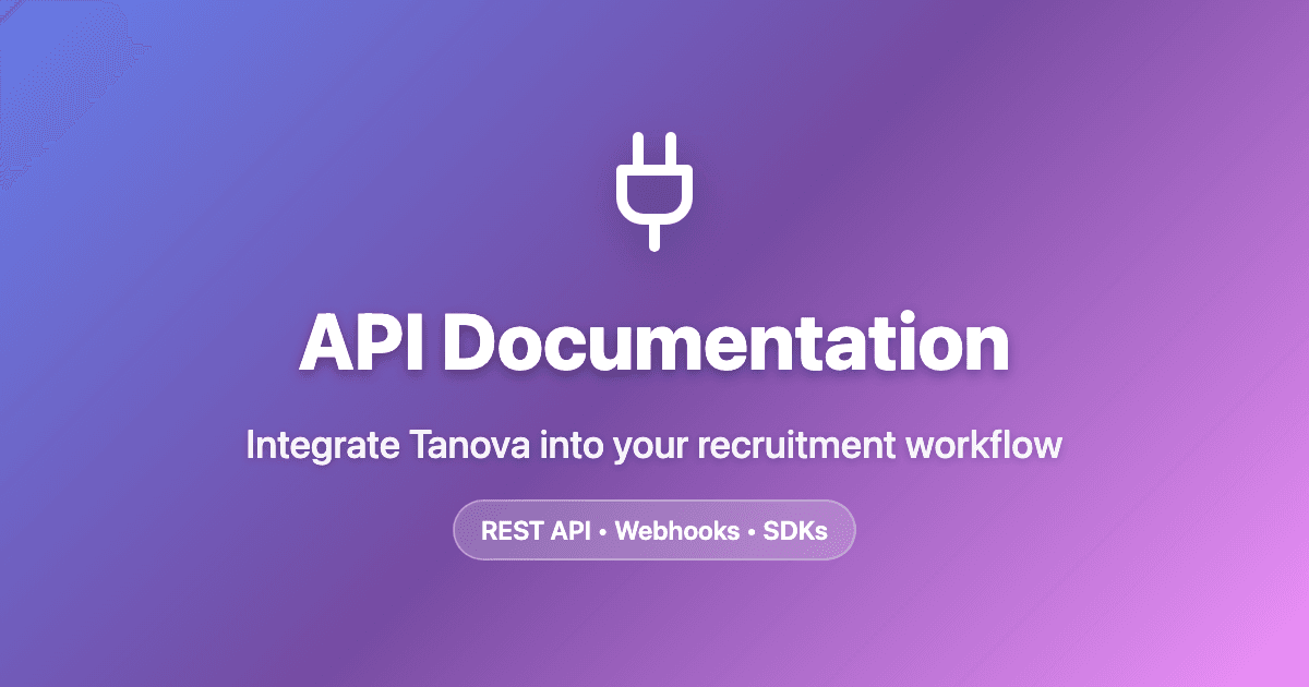 API Documentation - Tanova